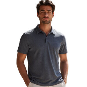 01. Algo Men's Blue Performance Golf Polo Shirt Size XL